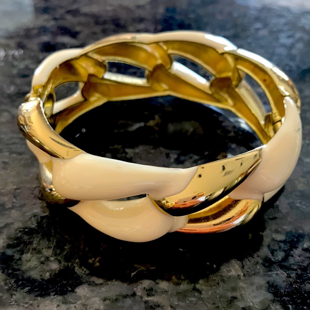 Gold and Ivory bracelet.